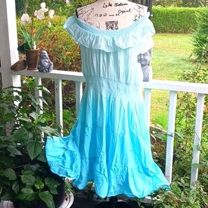 A WILD THYME Mexican On or Off Shoulder Dancing Dress 2XL